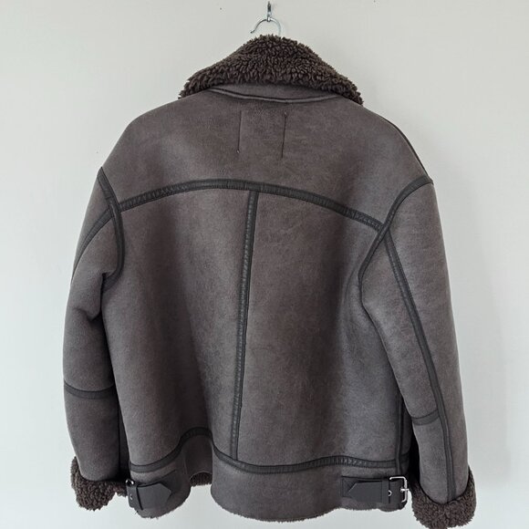 Zara Double Faced Jacket in Size M Gray - Picture 4 of 6